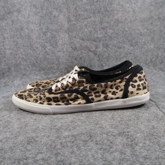 Mossimo Shoes Womens 10 Sneakers Casual Fashion Animal Print Fabric Lace Up Flat - Picture 4 of 11